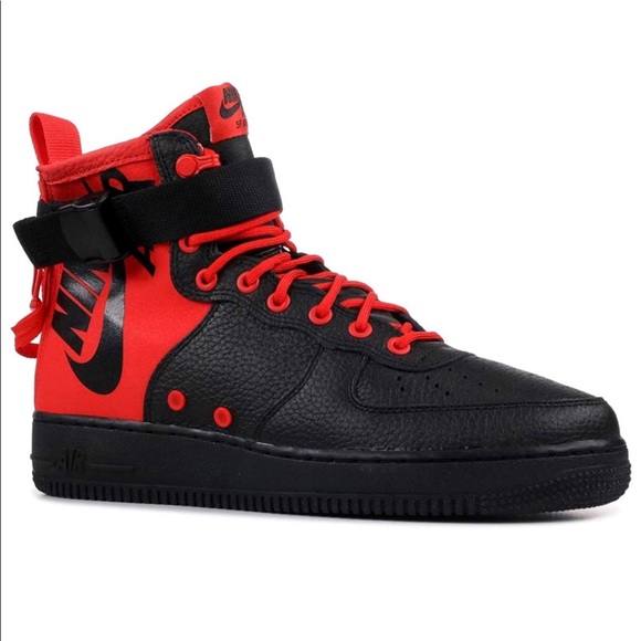 nike af1 mid red